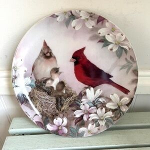 W. L. George Cardinals Morning Serenade Collectors Plate by Lena Liu 1989